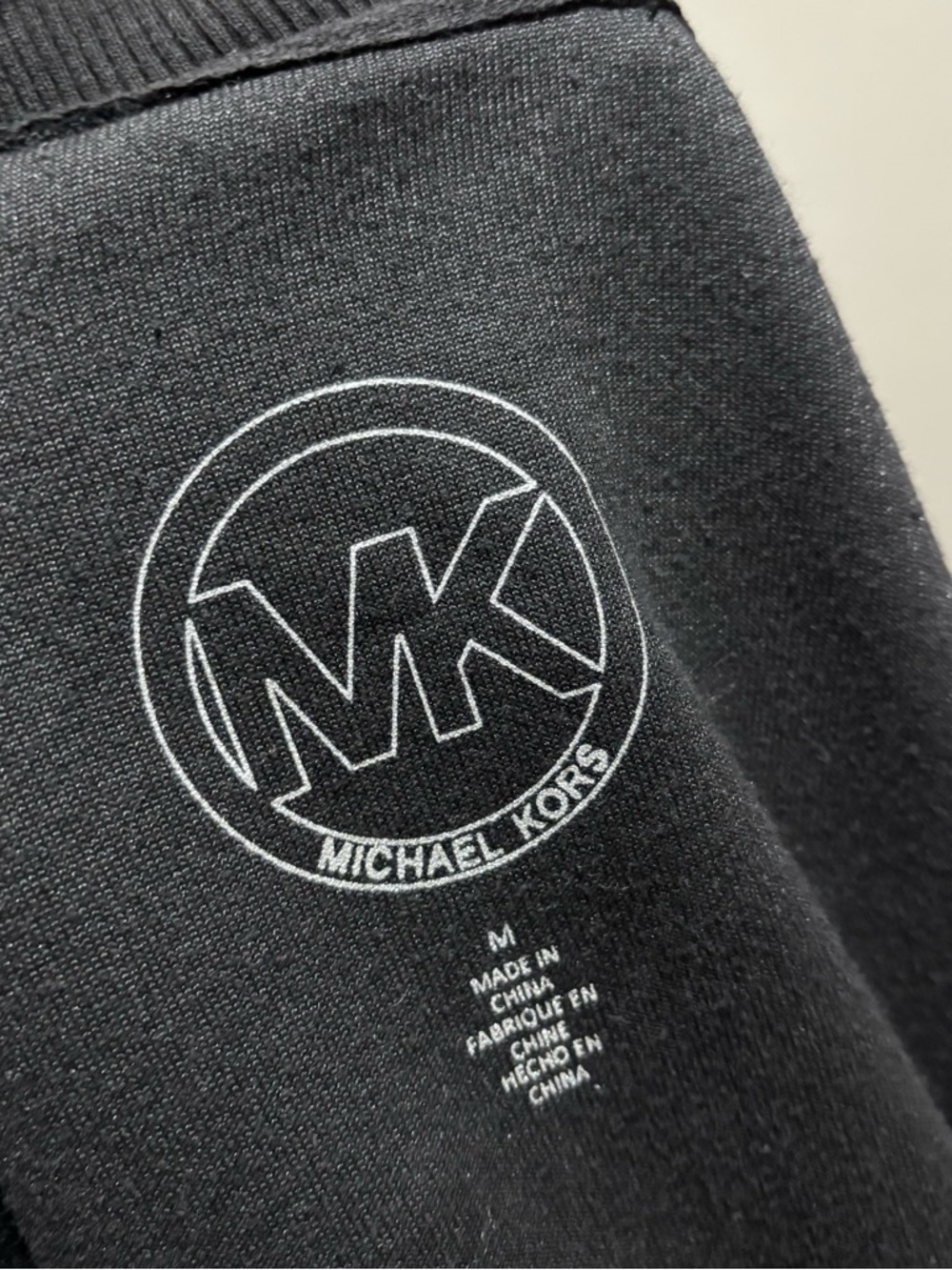 Black Sporty Velour Velvet  Zip-Up Jacket Size Medium Athletic Designer Top - Picture 7 of 8